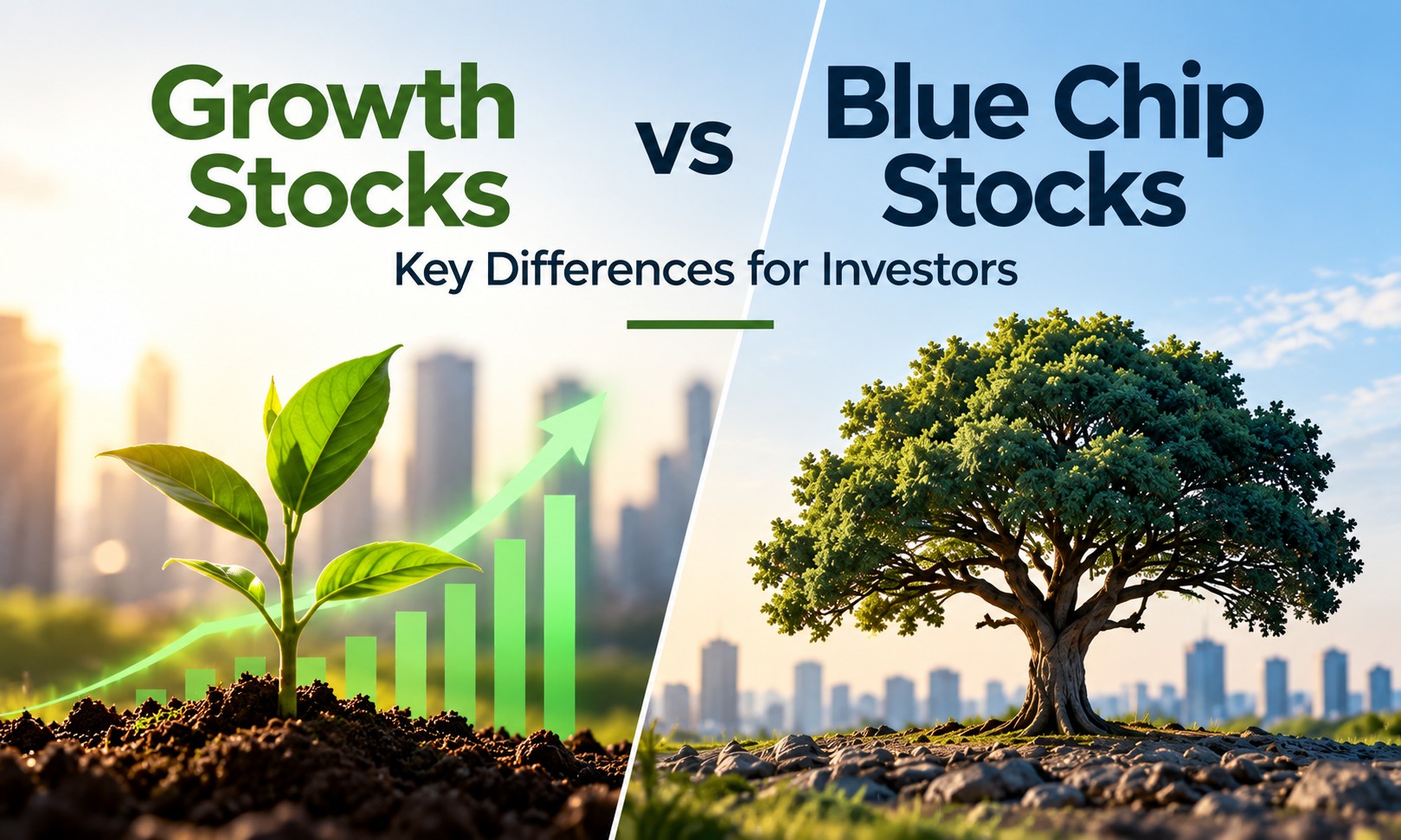 Growth Stocks vs Blue Chip Stocks: Key Differences for Investors